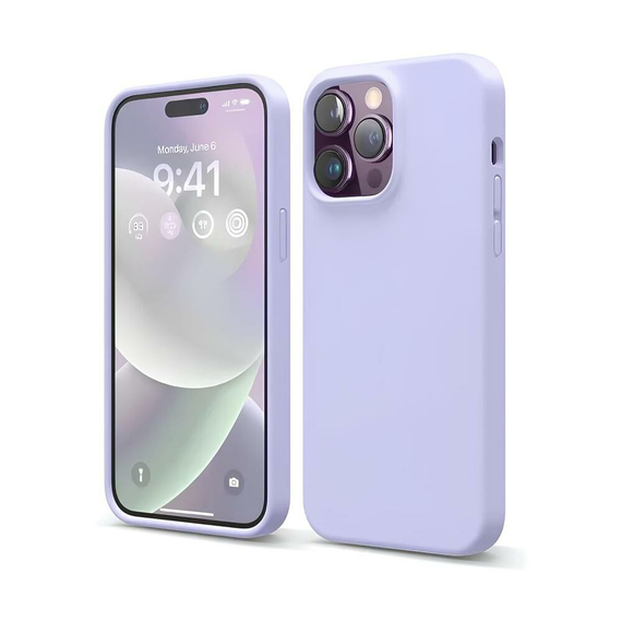 Husă pentru cască Liquid Silicone iPhone 14 Pro, violet