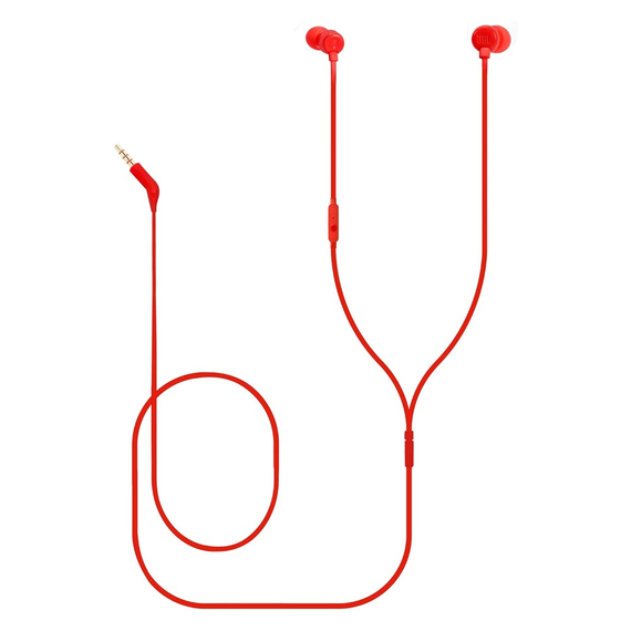 JBL Căști 3,5 mm cu microfon Tune 110, roșu, 2 image