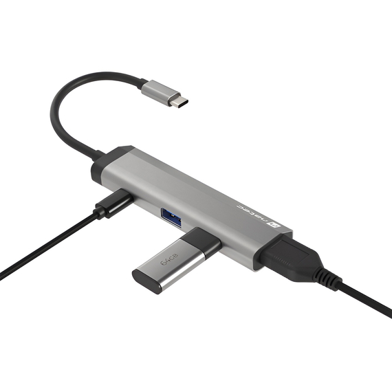 Natec Fowler Slim Usb-C Multiport Adapter 4 în 1 2x Usb 3.0 Hub, Hdmi 4k, Usb-C PD, 2 image