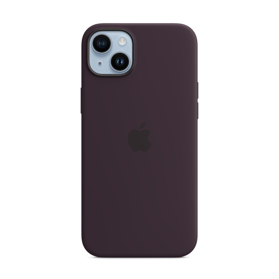 Carcasă originală din silicon cu MagSafe pentru iPhone 15 Plus/14 Plus, Elderberry, 2 image