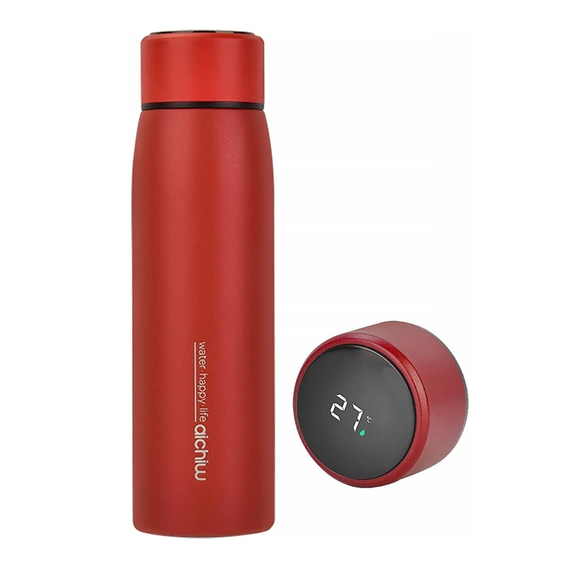 Aichiw Thermos LED AI-D108 380 ML, roșu