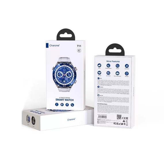 Charome Smart Watch HD Call T11 Afișaj Amoled, argintiu, 2 image