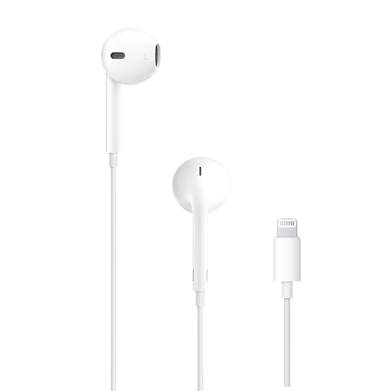 Căști pentru cască Lightning cu microfon Original, alb