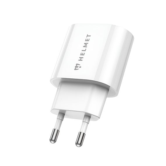 Încărcător de perete pentru cască USB/Type-C PD, QC3.0 20W, alb, 2 image