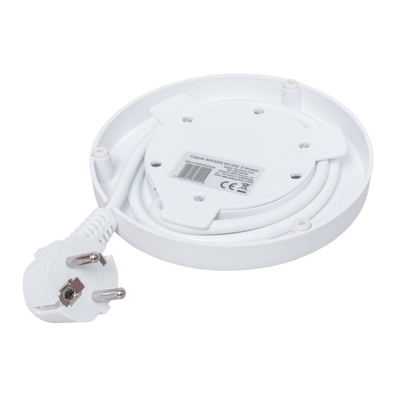 NOVEEN Fierbător electric EK1202, 2200W, 1L maro, 2 image