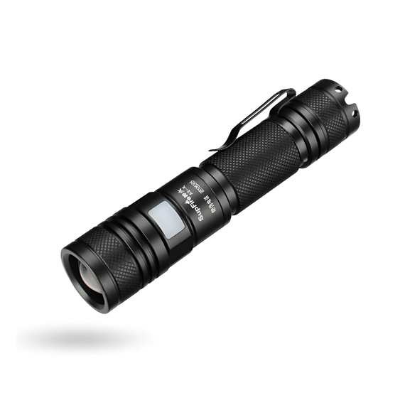 Supfire A2-X lanternă + baterie 18650 + cablu USB + cutie de agățat