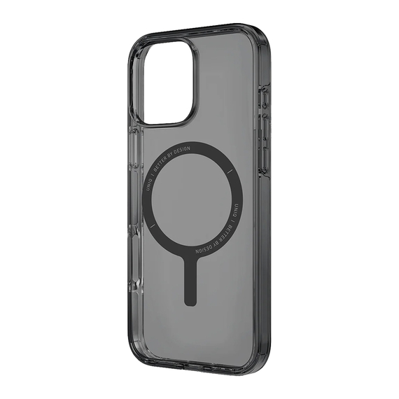 Carcasă Uniq pentru iPhone 16 Pro Max Hybrid Clario (ECO) cu încărcare Magclick, Smoke, 2 image