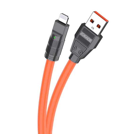 Jokade Cablu USB-A la Lightning 5A 1M JA026, portocaliu
