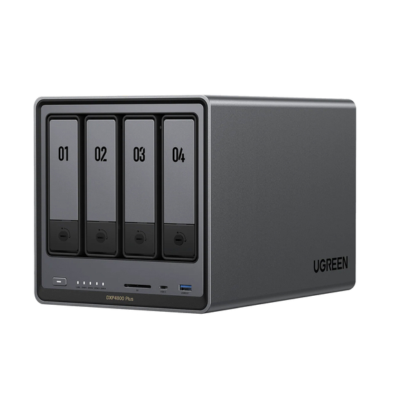 UGREEN Network Attached Storage DXP4800 Plus 4-Bay (Diskless) EU, negru