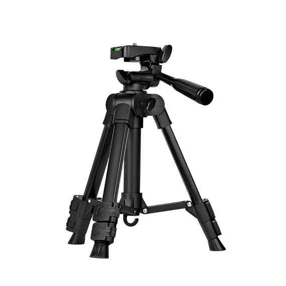 Trepied Fotografie Professional Aluminiu 125cm (Buton de blocare, Suport Smooth 360°), Negru F-13T