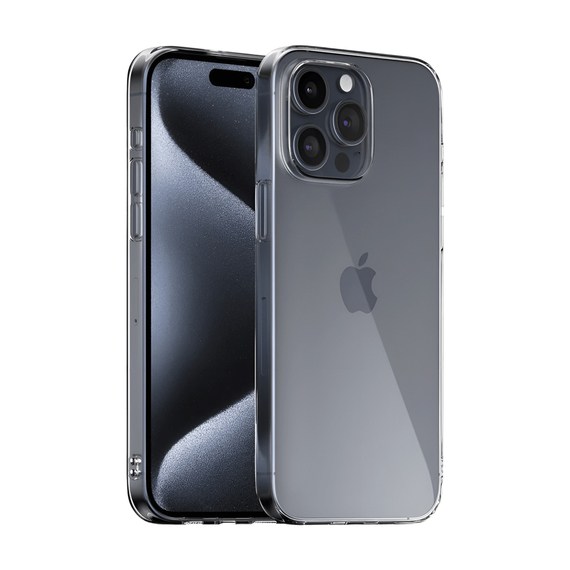 WOO Caz TPU moale iPhone 15 Pro Max, clar