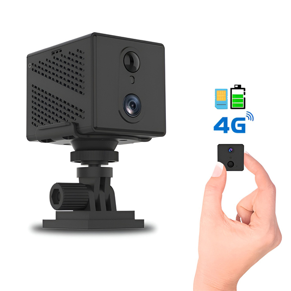O-KAM Mini 4G Camera de securitate Built-in 3000mAh 1080P, App O-KAM, negru, 3 image