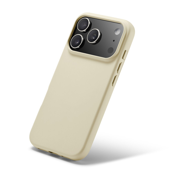 WOO Caz lichid silicon iPhone 17 Pro Max, bej, 2 image