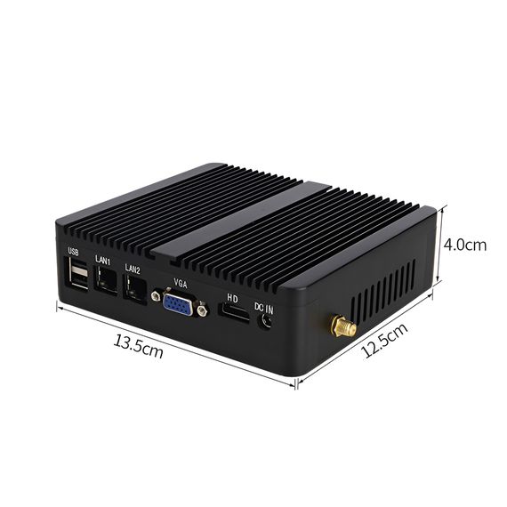 Mini PC industrial, Celeron N2830 8GB RAM 256GB SSD, Dual Gigabit LAN, 2x porturi COM, 6x porturi USB, VGA + HDMI, WiFi, 2 image