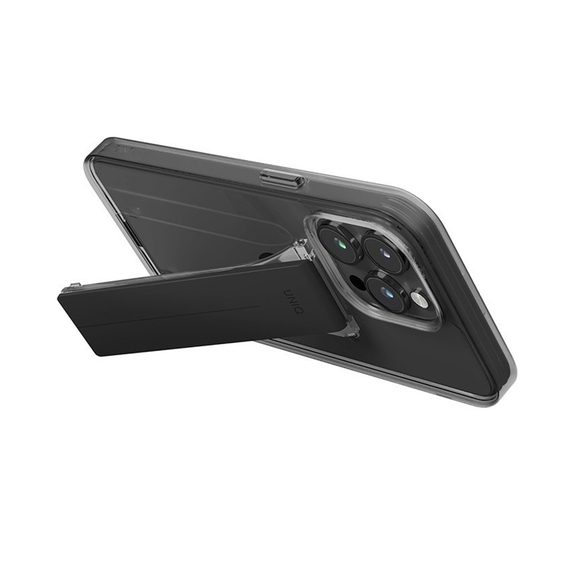 Uniq Case pentru iPhone 15 Pro Max Heldro Mount cu suport, Smoke, 2 image