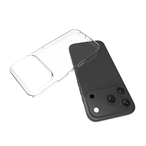 WOO Caz moale TPU iPhone 17 Pro, clar, 2 image