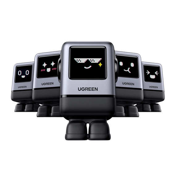 UGREEN UNO Robot GaN Încărcător rapid 3xType-C+1*USB-A 100W, negru, 2 image