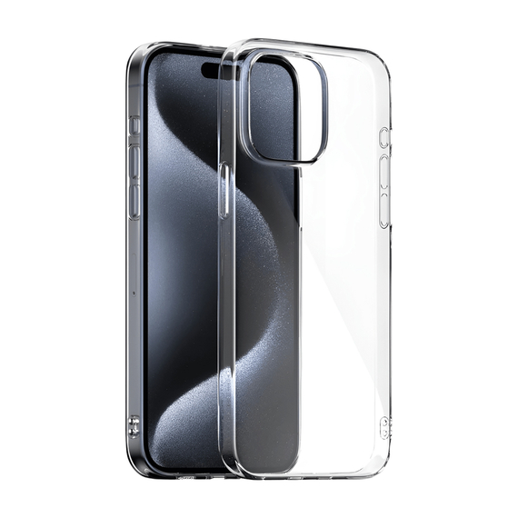WOO Caz TPU moale iPhone 15 Pro Max, clar, 2 image