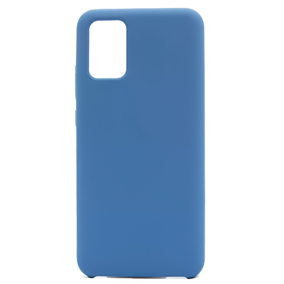Carcasă Helmet Liquid Silicone Samsung A02, albastru Denim