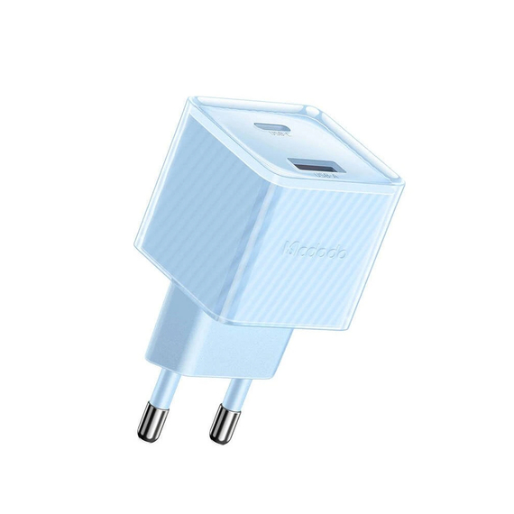 Mcdodo GAN Series 1*USB-A+1*Type-C 33W, albastru, 2 image