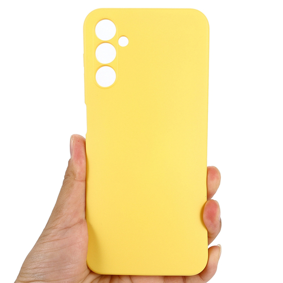 WOO Caz lichid silicon Samsung A25 5G, galben, 2 image