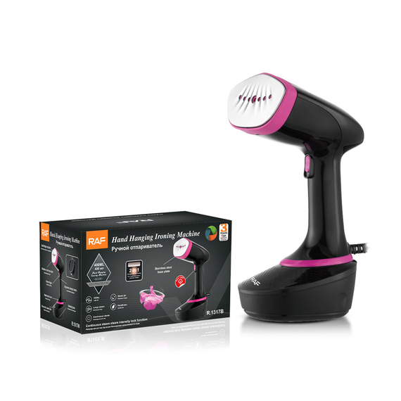Fier de călcat electric cu aburi Raf R.1317B, 1500W, negru, 3 image