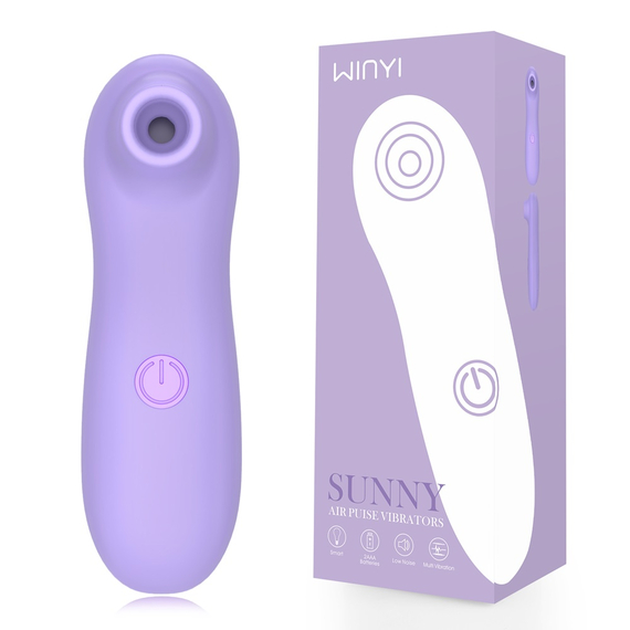 WINYI Sunny Clitoral Stimulator IPX6 10 Vibrații de supt, Lilac, 3 image