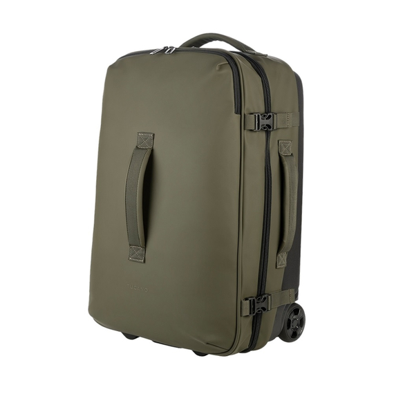 Tucano Travel Soft Trolley Gommo S, verde militar