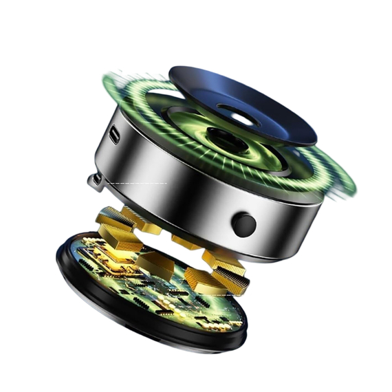 Suport auto pentru aspirator magnetic cu rotație de 360°, negru, 2 image