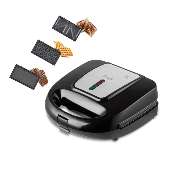 Raf Sandwich Maker R.594, 3in1, 750W, 2 image