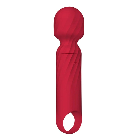 WINYI Ladiya Mini Baghetă Vibrator vibrator IPX6 12 moduri de vibrație, roșu, 2 image