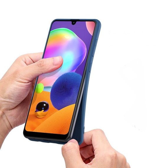 Husă pentru cască Liquid Silicone Samsung A31, albastru, 2 image