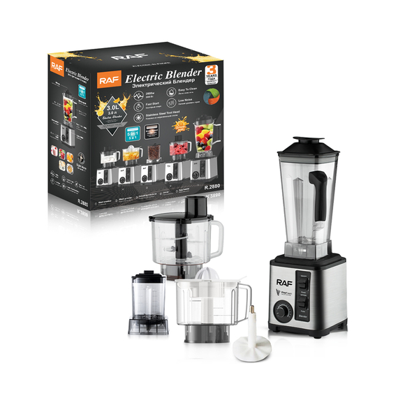 Raf Blender Set 5in1 R.2880, 3L, 2600W, Gri, 3 image