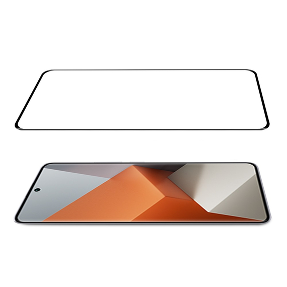 Cască Diamond Glass 5D Redmi Note 13 Pro 4G, negru, 2 image