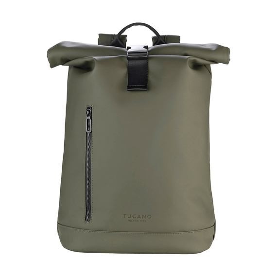 Rucsac Tucano Gommo Rolltop 15.6", verde militar