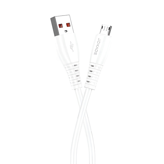 Jokade Cablu USB-A la Micro-USB 5A 1M JA043, alb