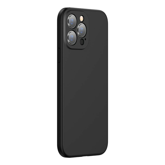 Carcasă Baseus Liquid Silica Gel protectoare iPhone 13 Pro, negru