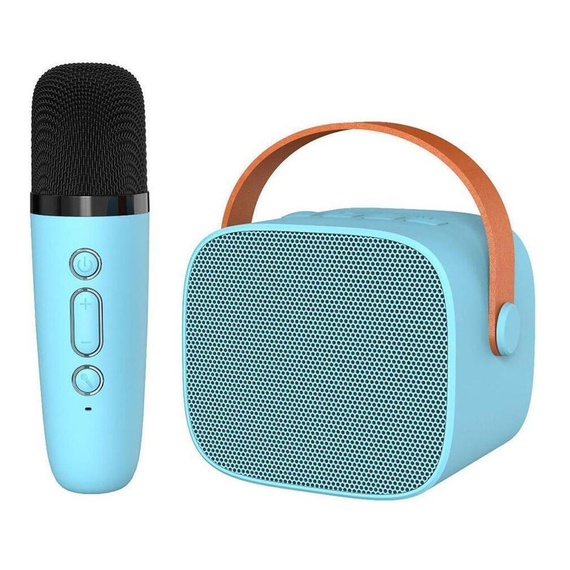 KTV Set Karaoke portabil Microfon și difuzor P2, 6W, albastru