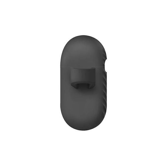 Husă Uniq Silicon Charcoal pentru AirPods 3rd Gen, Darck Grey, 2 image