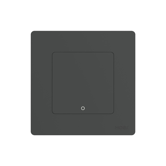 Moes Zigbee Star Ring Smart Push Button Switch 1 Gang (Neutral Required), Grey