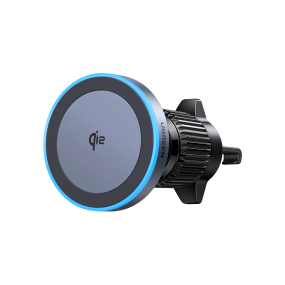 UGREEN Încărcător auto fără fir Qi2 15W, rotație 360, negru | W708