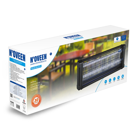 NOVEEN Lampă pentru distrugerea insectelor IKN40 2x20 Wat, suprafață de până la 180 m2, 2 image