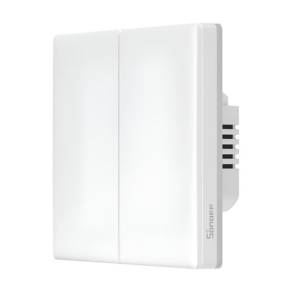Suntff Wi-Fi Smart Touch Wall Switch TX Ultimate 2-Gang (fir neutru), alb
