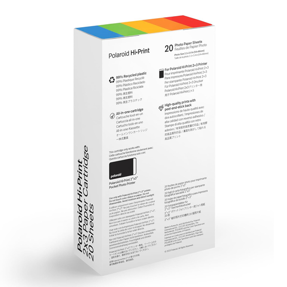 Polaroid Photo Printer Paper 2x3 inch 20 foi, 2 image