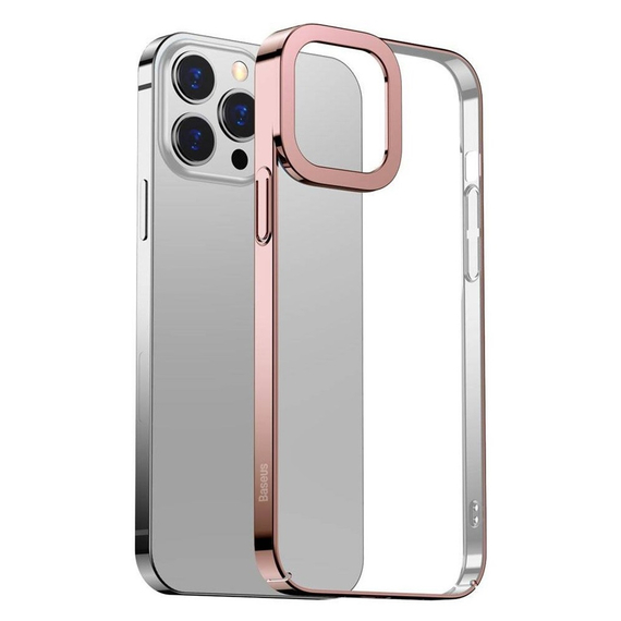 Baseus Case Glitter Phone iPhone 13 Pro, roz