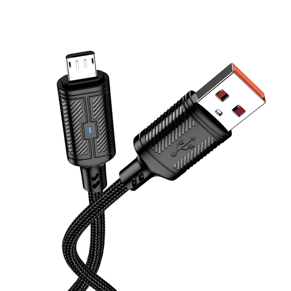 Jokade Cablu USB către Micro-USB 3A 1.2m JA049, negru