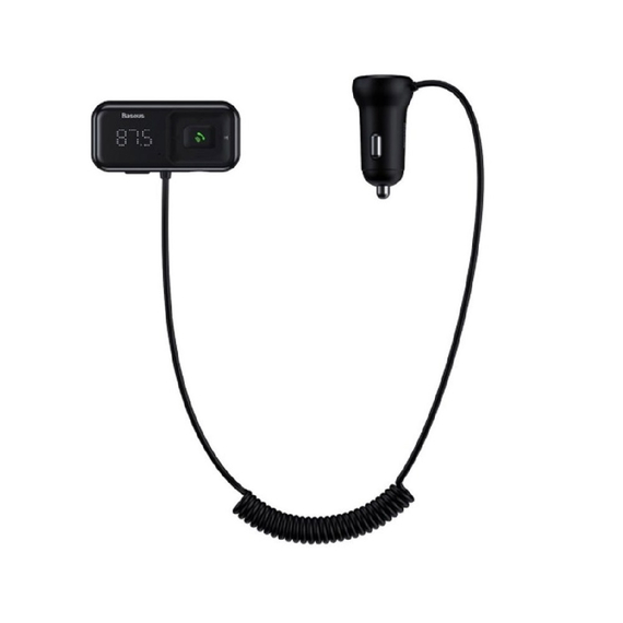 Baseus Încărcător auto MP3 Typed S-16 2xUSB 3.1A, negru