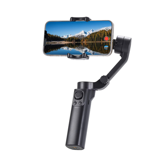3-Axis Smartphone Gimbal Stabilizer Model F5 Plus, Dark Grey, 2 image