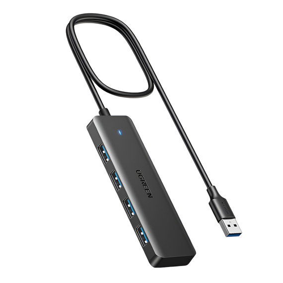UGREEN HUB 4in1 USB 3.0 la 4*USB 3.0 1M CM219, negru, 2 image
