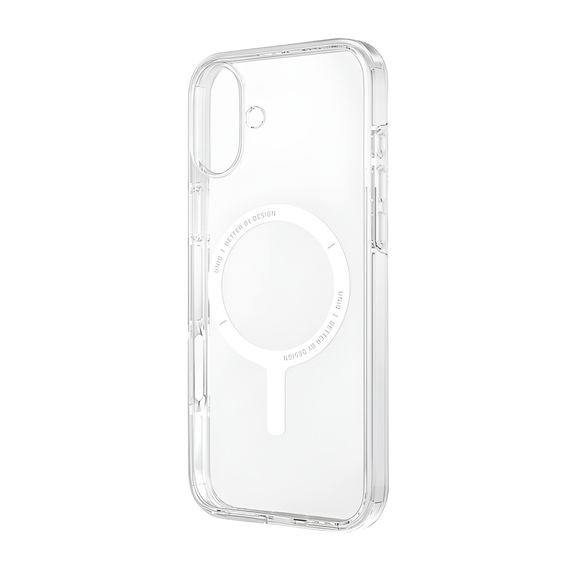 Carcasă Uniq pentru iPhone 16 Plus Hybrid Clario (ECO) cu încărcare Magclick, transparentă, 2 image